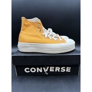 Converse CTAS Lift Hi "Elevated Gold Platform" Women Sz 7. 568379C
